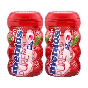 علكة بطعم الفراولة المنعش من منتوس