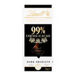 لوح شوكولاتة الإمتياز الداكنة 99% كاكاو من ليندت