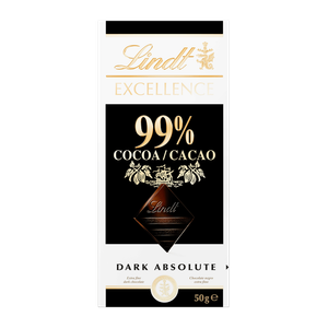 Lindt Excellence 99% Cocoa Extra Dark Chocolate Bar