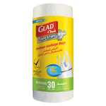 Glad Tuff Stuff Medium Garbage Bag White Handle Bags