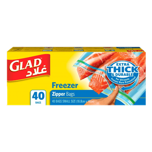 Glad Zipper Food Storage Freezer Bags