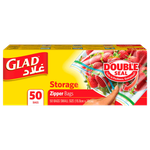 Glad Zipper Food Storage Plastic Bags