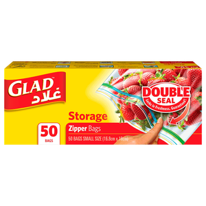 Glad Zipper Food Storage Plastic Bags