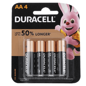 Duracell AA 4 Alkaline Batteries