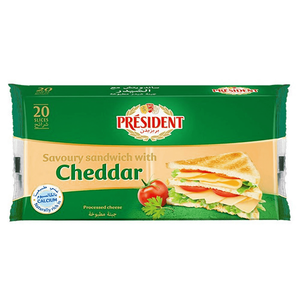 President Sandwich Cheddar Cheese Slices