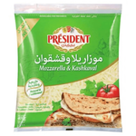 President Shredded Mozzarella & Kashkaval Cheese