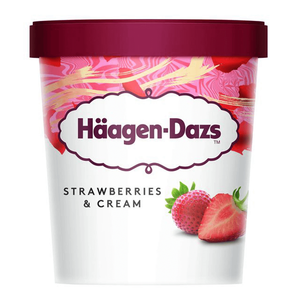 Haagen Dazs Strawberry & Cream Ice Cream