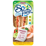 Americana So Fresh Smoked Turkey Sandwich Brown