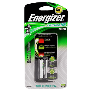 Energizer Mini Charger With 2 AAA Batteries