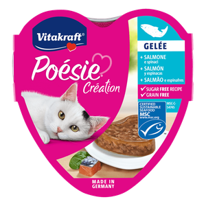 Vitakraft Poésie Jelly Salmon & Spinach Wet Food