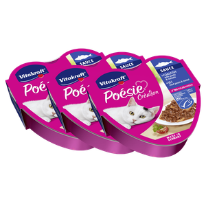 طعام رطب للقطط بصلصة بويزي مع الباستا والطماطم من فيتا كرافت