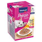 طعام رطب للقطط بصلصة بويزي من ويسكاس