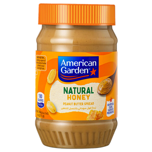 زبدة الفول السوداني الناعمة بالعسل من أميريكان جاردن