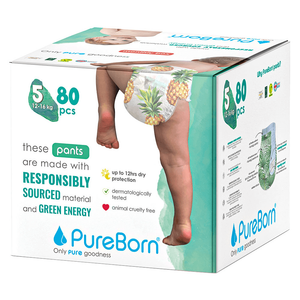 PureBorn Size 5 X-Large Pant Diapers - (12-17 kg)