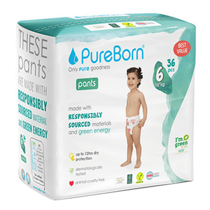 PureBorn Size 6 X-Large Pant Diapers - (16+ kg)
