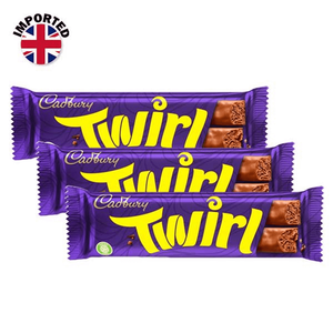 Cadbury Twirl Bar, Pack 3 x 43 gm