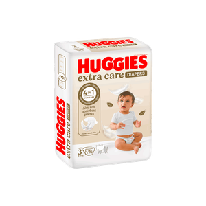Huggies Extra Care Size 3 Jumbo Diapers - (4-9 kg)