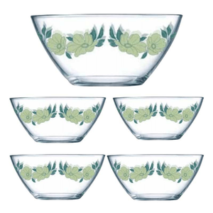 Luminarc Paradise Garden Green Bowls Set