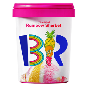 Baskin Robbins Rainbow Sherbet Ice Cream