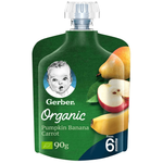 Gerber Organic Pear, Apple & Banana Puree - (From 6 Months)