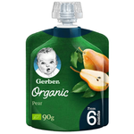 Gerber Organic Pear Puree - (From 6 Months)