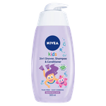 Nivea 3 In 1 Berry Shower Gel With Shampoo & Conditioner - Kids