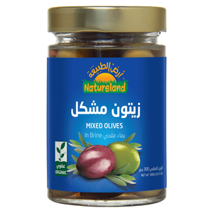 Natureland Organic Mixed Olives In Brine