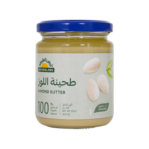 طحينة اللوز عضوي من أرض الطبيعة