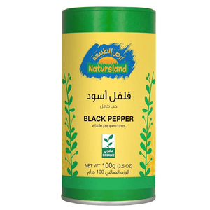 Natureland Organic Whole Black Pepper Peppercorns