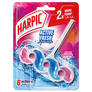 Harpic Active Fresh Floral Blossom Toilet Block
