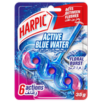 Harpic Active Blue Water Floral Burst Toilet Block