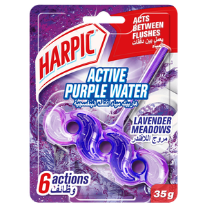 Harpic Active Purple Water Lavender Meadows Toilet Block