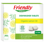 Friendly Organic Organic Lemon Oil Dishwasher Tablets