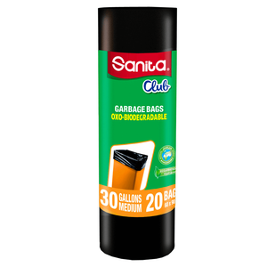 أكياس قمامة قابلة للتحلل من سانيتا كلوب - 30 جالون