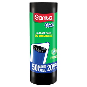 أكياس قمامة قابلة للتحلل من سانيتا كلوب - 50 جالون