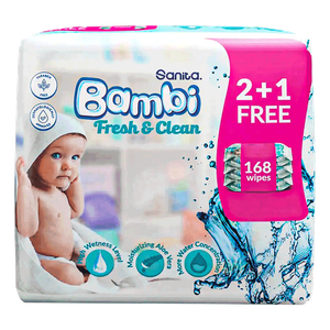 Sanita Bambi Everyday Clean Wet Wipes