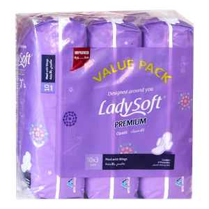 Lady Soft Premium Maxi Pads With Wings