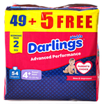 Darlings Size 4+ Super Maxi Diapers - (10-20 kg)