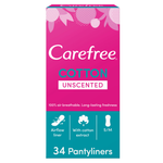 Carefree Unscented Cotton Pantyliner