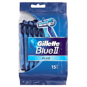 Gillette Dispo Razor Blue2 Plus 15 PCS