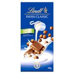 Lindt Swiss Classic Milk Hazelnut Chocolate Bar