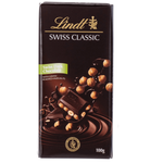 Lindt Swiss Classic Dark Chocolate With Hazelnut