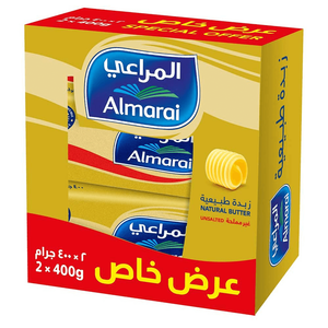 زبدة طبيعية غير مملحة من المراعي