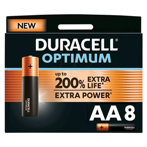 Duracell Optimum AA 8 Battries