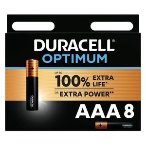 Duracell Optimum AAA 8 Battries