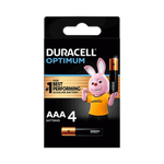 Duracell Optimum AAA4 Batteries