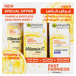 مجموعة إشراقة الوجه بفيتامين سي من غارنييه
