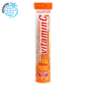 أقراص فيتامين سي بتركيز 1000 مجم من هيلث لايف