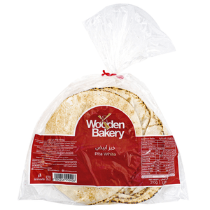 Wooden Bakery White Pita Bread