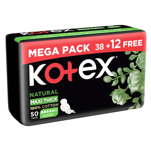 Kotex Natural Maxi Thick Super Sanitary Pads